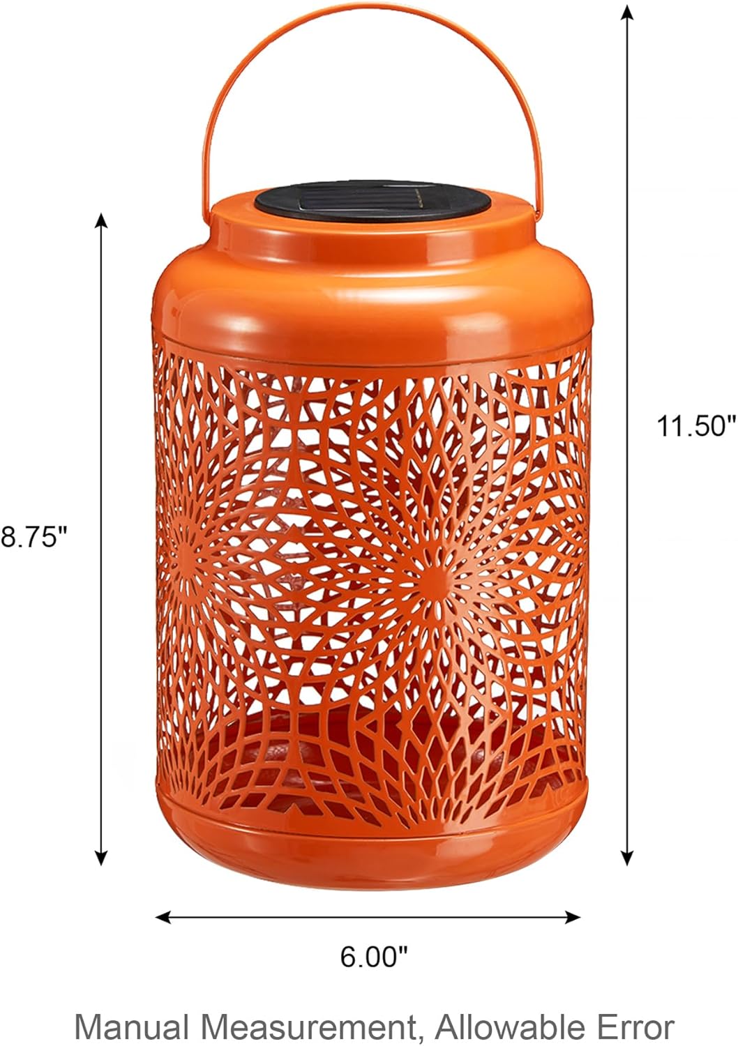 Solar Lantern Coral Pink Metal Cutout Scrollwork Outdoor Hanging Solar Light Solar Lantern Coral Pink Metal Cutout Scrollwork Outdoor Hanging Solar Light